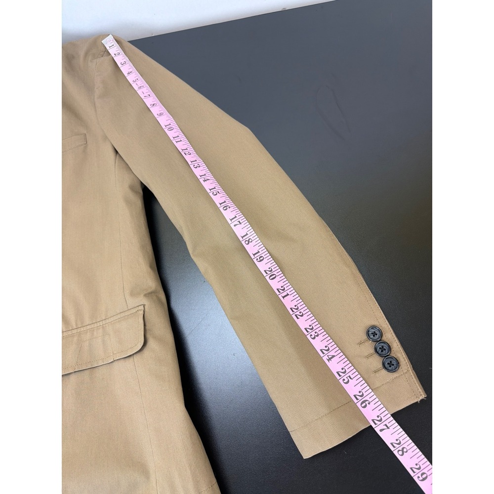 DKNY Jeans Mens Brown Cotton 2 Button Sport Coat Blazer XL Sporty Lightweight - Picture 13 of 14